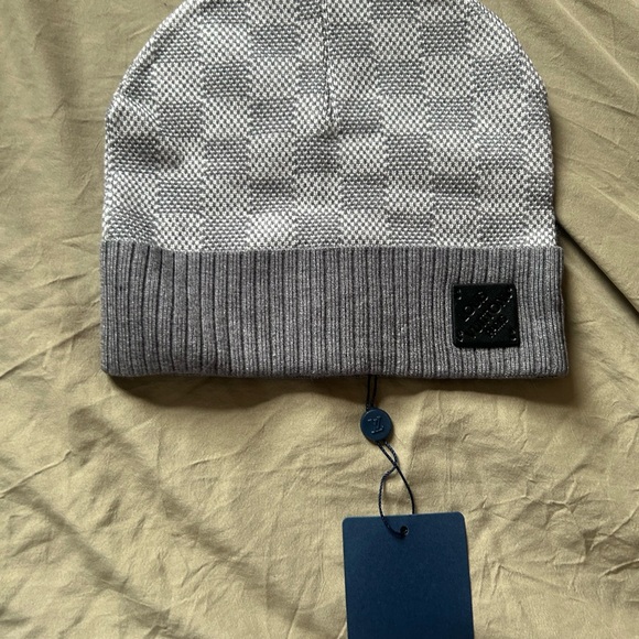 Louis Vuitton Gray Checkered Hat - Picture 1 of 3
